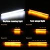 Waterproof LED Daytime Running Lights (DRL) - Universal 12V Car Auto Headlight with Sequential Turn Signal & Yellow Day Flow