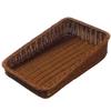 Todai PP Rattan Bakery Basket, Diagonal, Brown, 30-inch