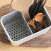 3 Grid Kitchen Utensil Holder Drainable Cutlery Caddy For Spoons Forks Knives Space Saving Countertop Organizer For Home Kitch