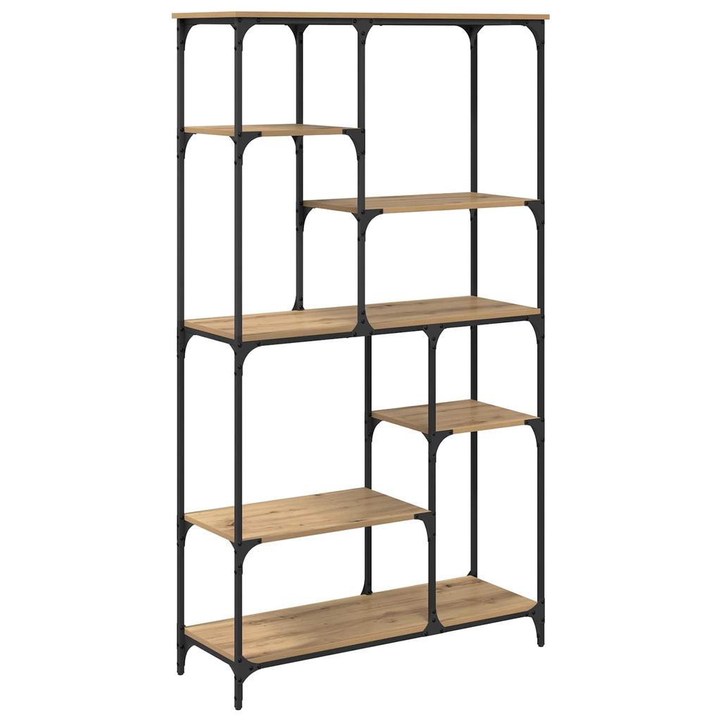 Artisan Oak Bookshelf 99 x 35.5 x 176 cm Particleboard