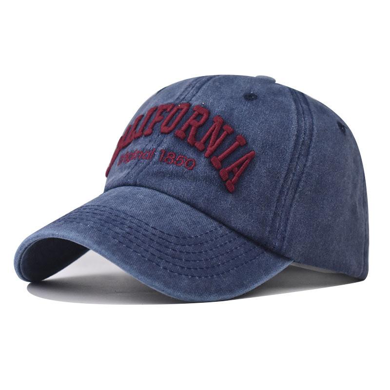 Cotton Baseball Hat With Letter Embroidery For All Seasons