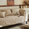 Чехлы для сидений дивана из французского винтажного хлопка, 3,4-местный, стеганый кожаный чехол для дивана с вышивкой, Г-образный нескользящий чехол