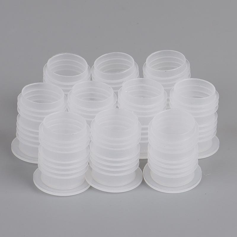 Plastic Bottle Cap Red Wine Cork Inside Plug Transparent Threaded Nut Hole Dust-Proof Plug