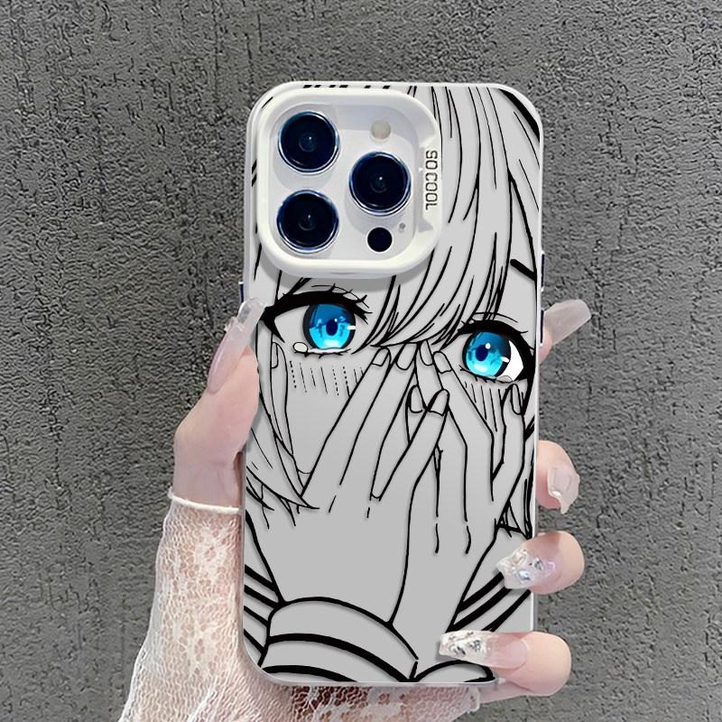 Аниме Девушка Певица Хацунэ Мику Матовый Чехол для iPhone 17 Air 16 E 15 14 Plus 13 12 Mini 11 Pro Max Акриловый Лист Силиконовая Крышка
