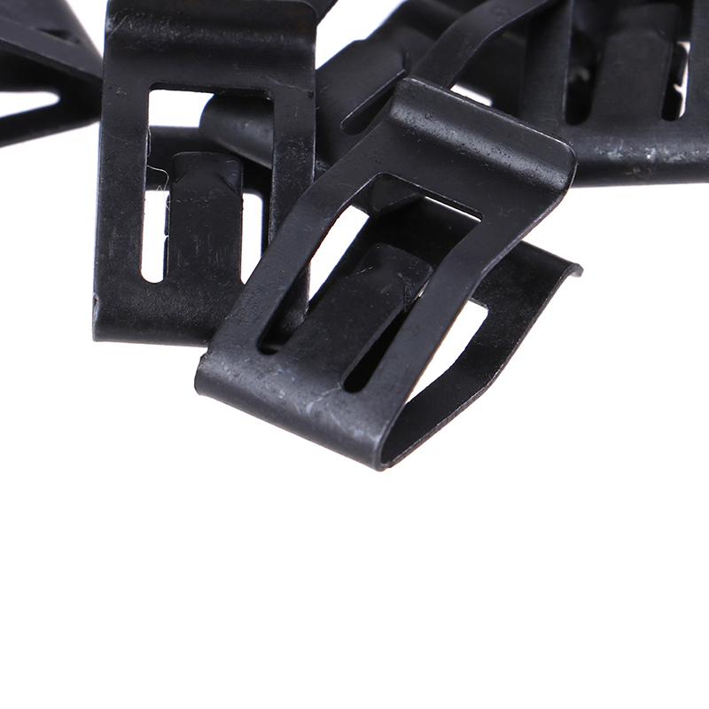 20 шт. Автомобильная передняя консоль, приборная панель, металлический фиксатор, черные заклепки, крепежные зажимы