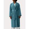 Халат с шалевым воротником Хлопок махра 380 г/м² "Naïa" Южный ветер - Синий - Размер S