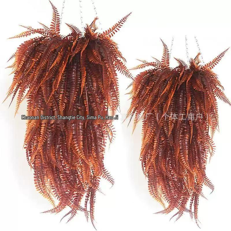 Persian Grass Wall Hanging: Artificial Boston Fern & Ivy Vines
