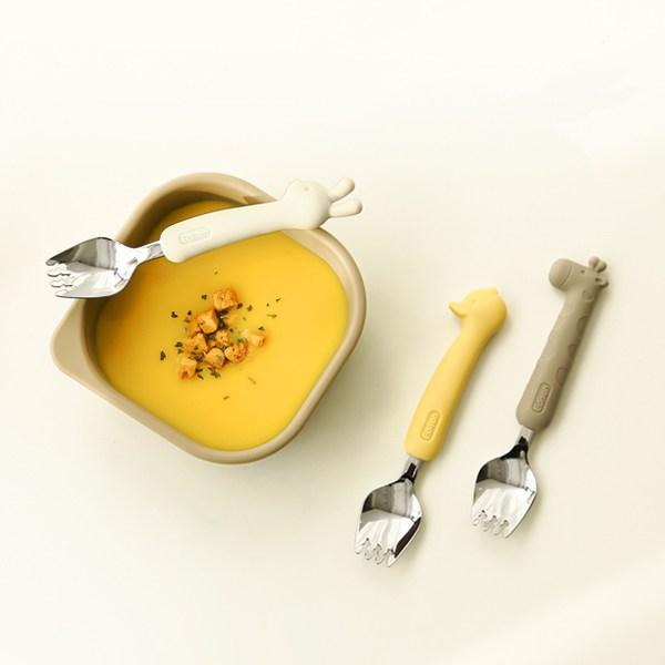 Edison Rabbit Silicone Spoke Case Set, 2 Types of Spokes + Case, Pink, Cream