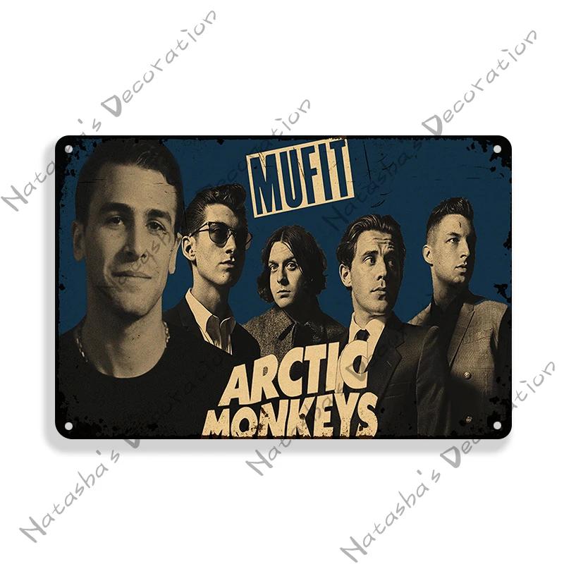 Инди Рок Знак Рок Группа Настенный Знак Arctic Monkeys Металлические Знаки Музыка Металлический Знак Ржавый Винтажный Постер Домашний Клуб Паб Бар Декор