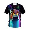 Новая футболка с 3D-принтом Game Graphic для мужчин и детей, весенние футболки с короткими рукавами для GamePad, летние уличные повседневные футболки