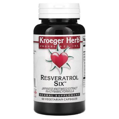 Resveratrol Six, 60 растительных капсул