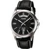 Мужские кварцевые часы CASIO Analog MTP-1381L-1AV Black (Зарубежная модель) [Параллельный импорт]