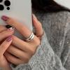 Minimalist Handmade Simple Black Zircon Dot Rings For Women Vintage Fashion New Jewelry Gift Party Birthday anillos