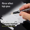 Silver Electroplated High Gloss Paint Pen 2.0mm - Mirror Finish for Metal, Gold, and Graffiti Repair