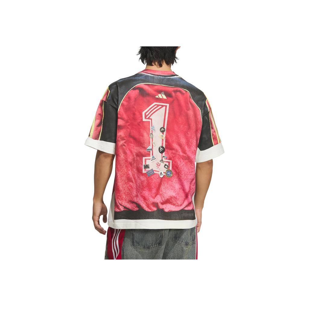 adidas Оригинальная FW25 SNBN GFX Футболка с графикой из 1 буквы, свободного кроя, с круглым вырезом и коротким рукавом, унисекс, IA4365