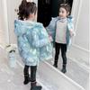 Winter Down Long Jacket for Girls Waterproof Shiny Hooded Coat Children Clothing Kids Parka Snowsuit Outerwear