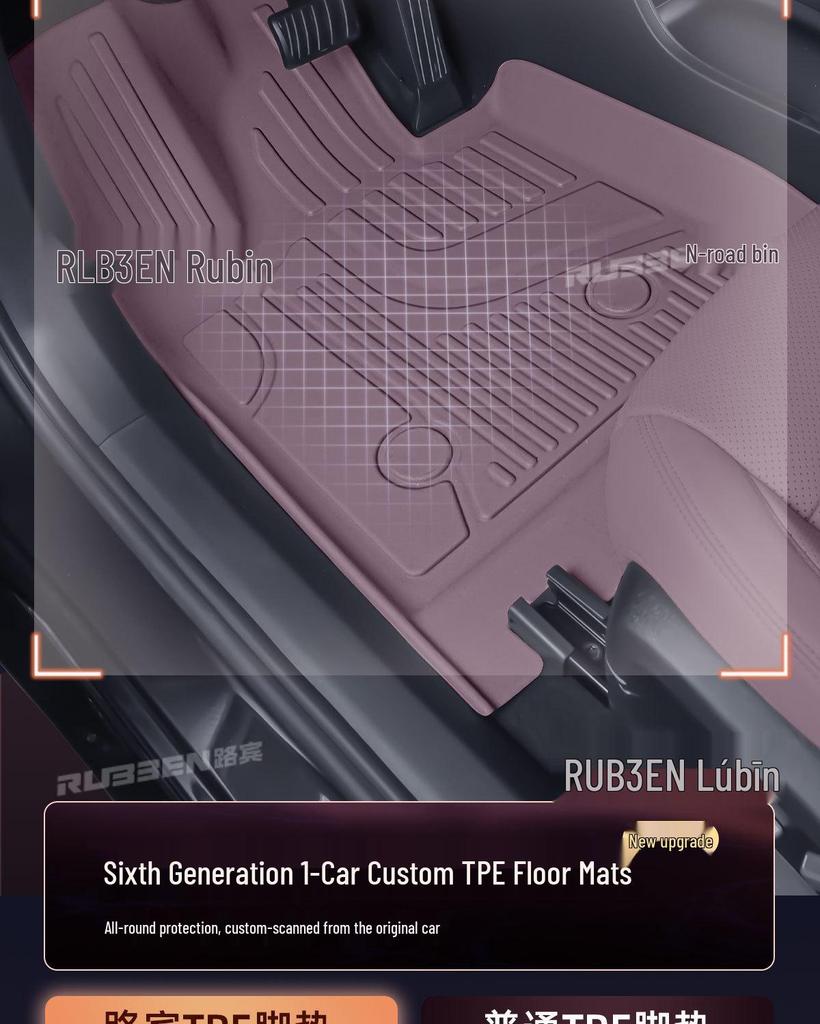 Compatible with 25 Ledao L60 Models: Full-Coverage NIO EV Interior Decorative Carpet