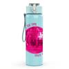 1PC Pink Disco Ball Party Art Print 750ml Color Plastic Sports Water Bottle Leakproof Flip Straw Lid Suitable for Sports Office Home Use
