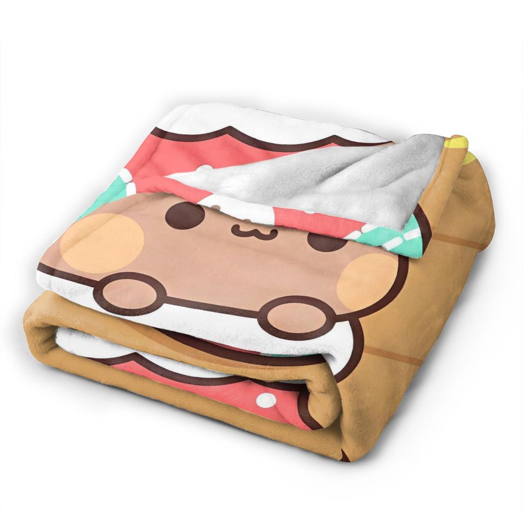 Warm BlanketChild Camping Bubu Dudu Christmas Throw Blanket Flannel Bedspread For Couch Bed Fashion Sofa Bed Cover