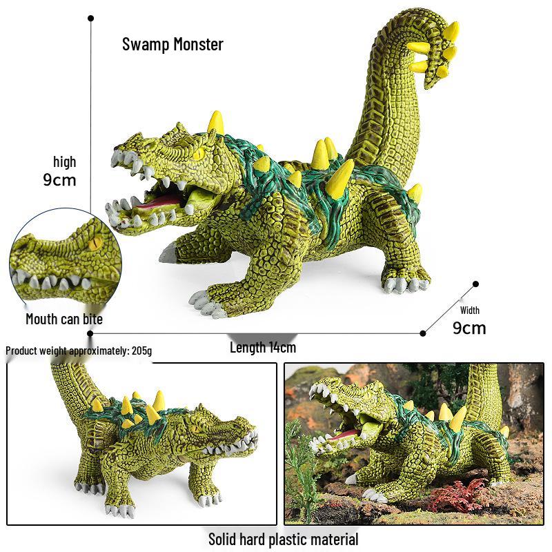 Dinosaur & Dragon Plastic Toy Set: Mythical Animal Figures for Kids
