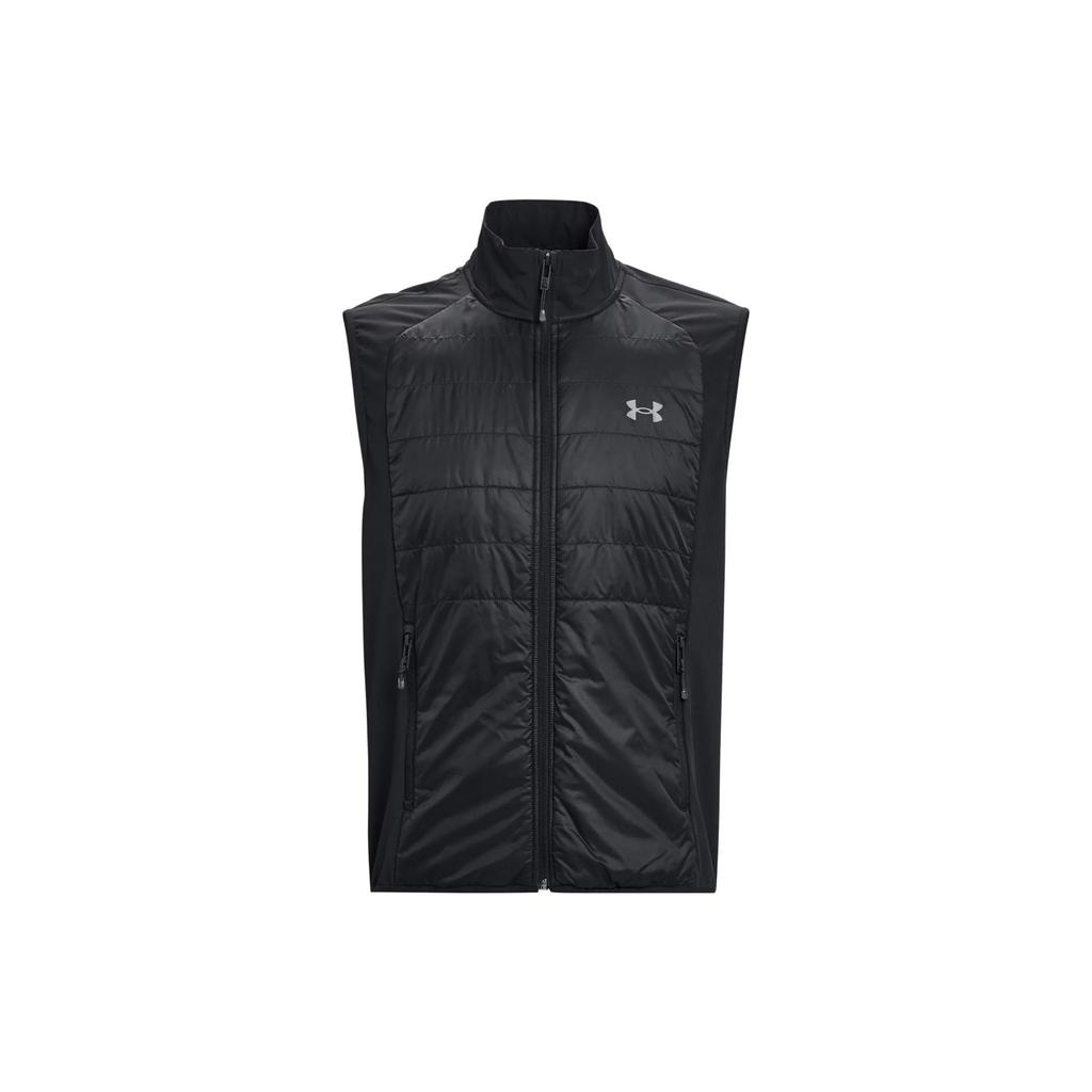 Under Armour Активный гибридный жилет Водонепроницаемый дышащий Жилет с воротником-стойкой Мужской Черный 1378505-001