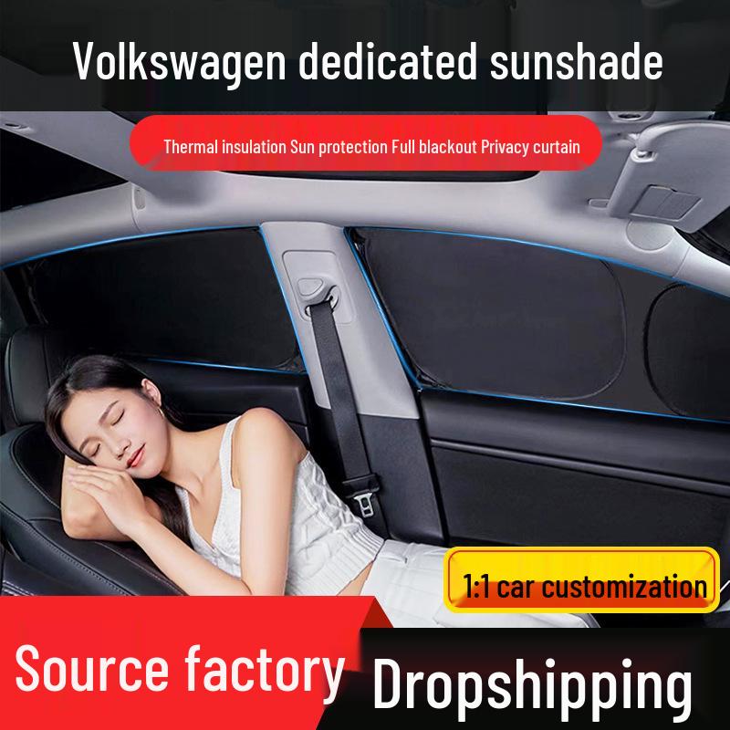 Автомобильный солнцезащитный козырек Volkswagen Sagitar L: Защита от УФ-излучения, Теплоизоляция, Приватность, Блэкаут.