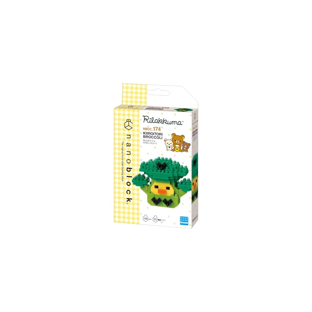 Kawada Nanoblock Kiiroi Tori Брокколи 190 деталей Возраст 12+ Строительный набор