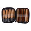 Bamboo Crochet Hooks Needles Knit Weave Craft Yarn Sewing Knitting Tools with Case