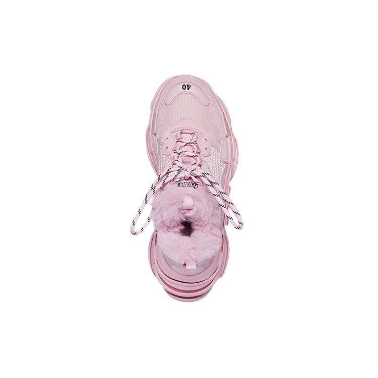 Balenciaga Triple S Розовый Искусственный Мех Женский 668562W3CQ55000