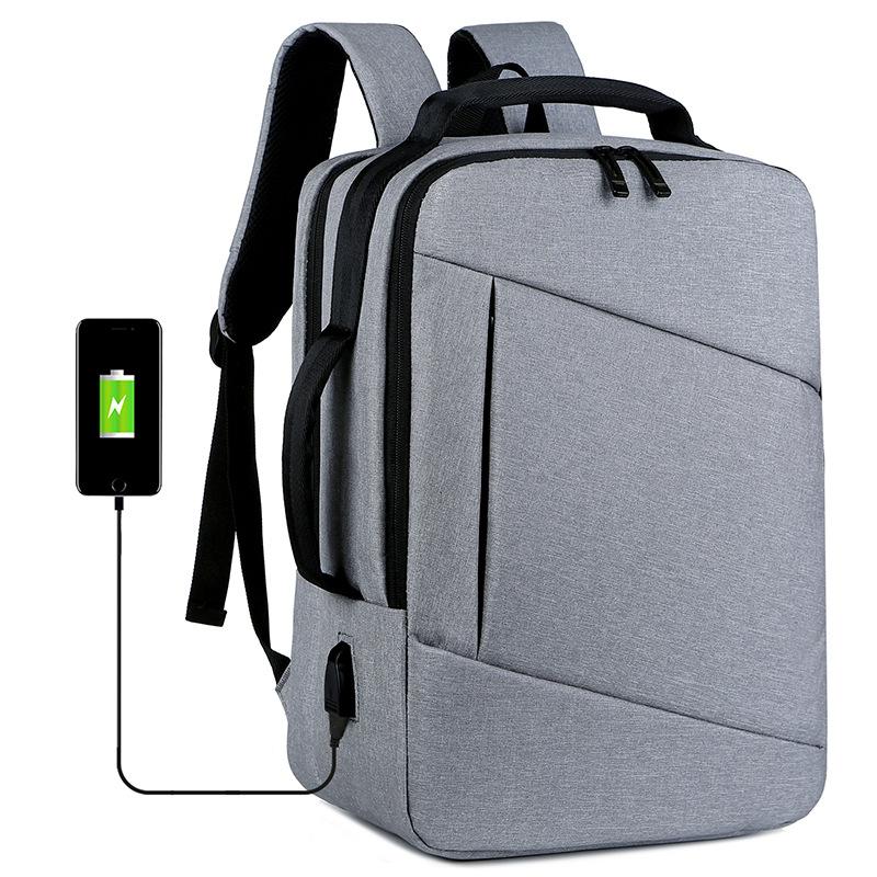 TS JYL laptop bag,Solid Laptop Backpack Simple Men Large Handheld Briefcase