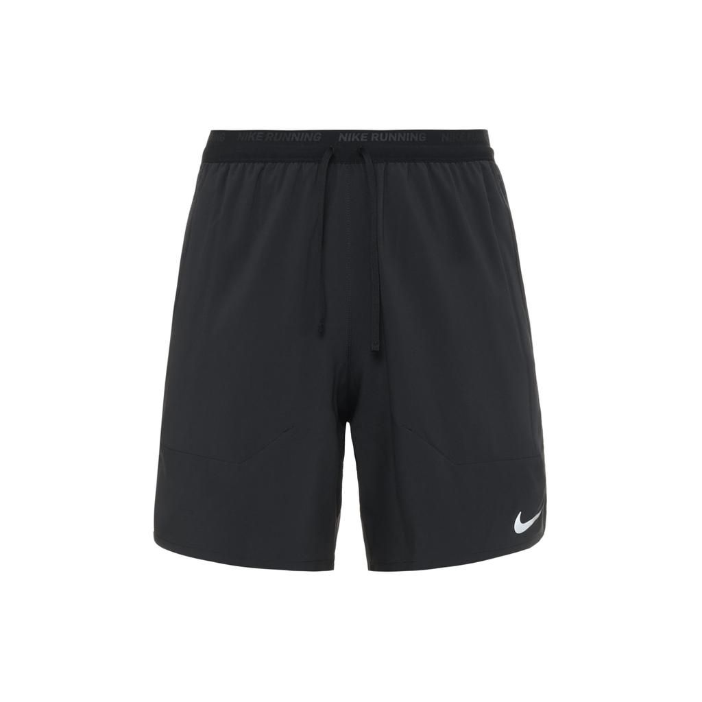 Nike Dri-FIT Solid Logo Print Straight Leg Quick-Dry Breathable Sports Shorts Men Bottoms Black DM4742-010