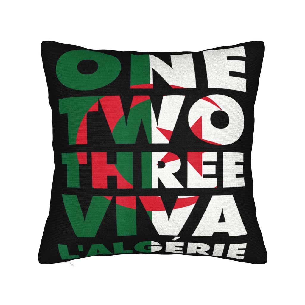 DZ Algeria Algerian Flag Pillow Cover Merchandise Soft Cushion Cover Decorative Pillow Case Cover Home Multi Size