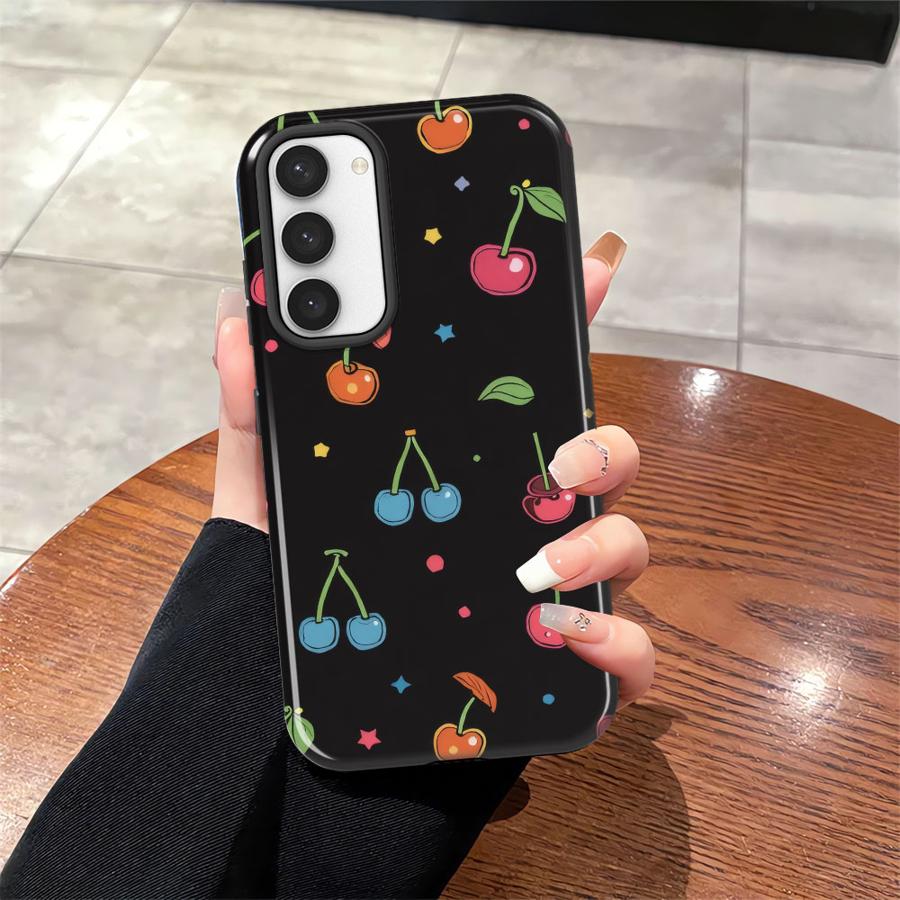 Милый чехол-крышка с вишнями для телефона Capa для Samsung Galaxy S25 A16 S24 Ultra S23 S25Ultra A56 A36 S23Ultra S20 FE A26