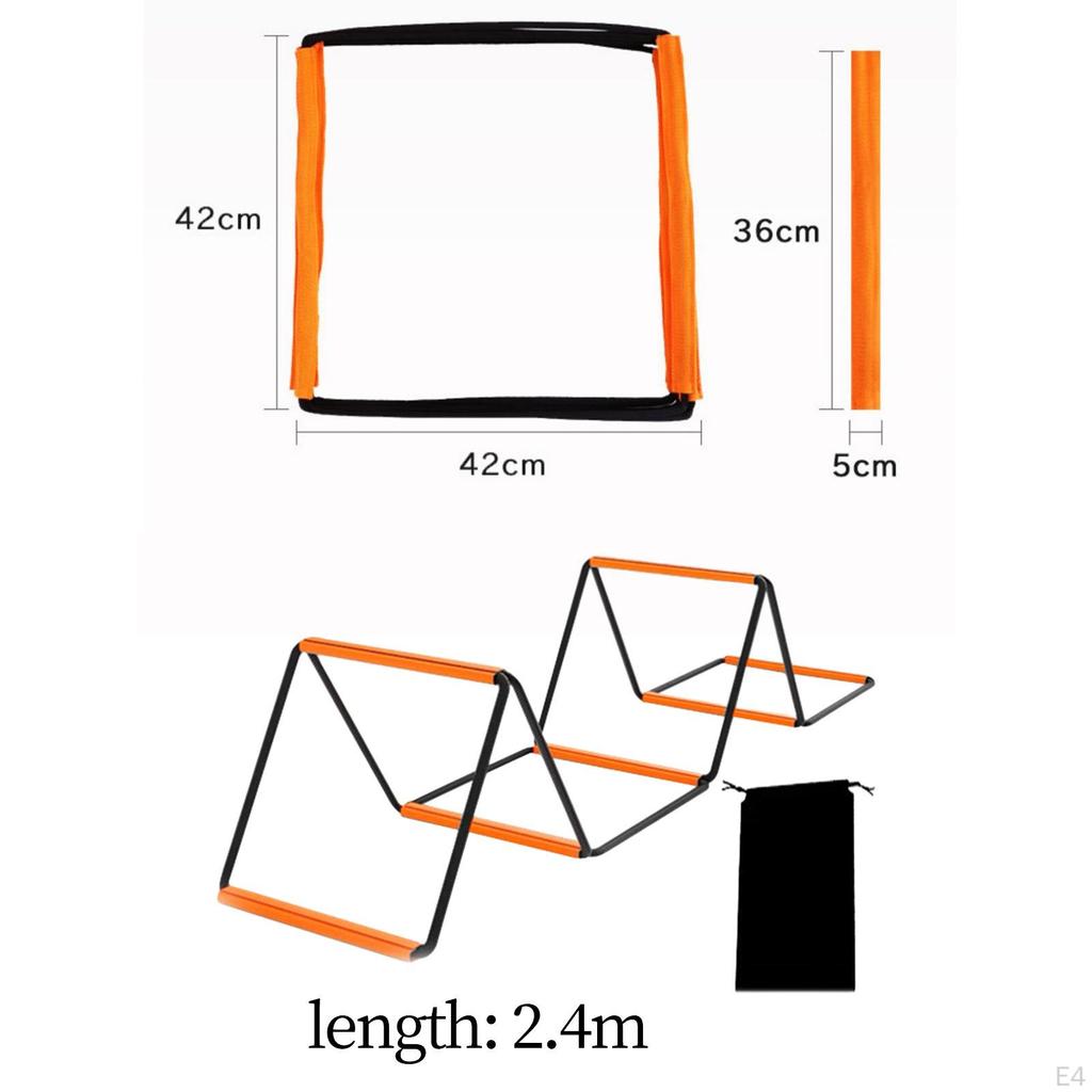 Лестница для тренировки скорости и ловкости с сумкой для хранения, многоцелевая, складная, для регби, тренировка баланса, гибкая