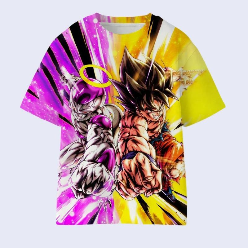 2026 Классический Аниме Dragon Ball Персонаж 3D Печатная Футболка Стиль Y2K Унисекс и Детская Многослойная Обязательная вещь для Лета и Осени