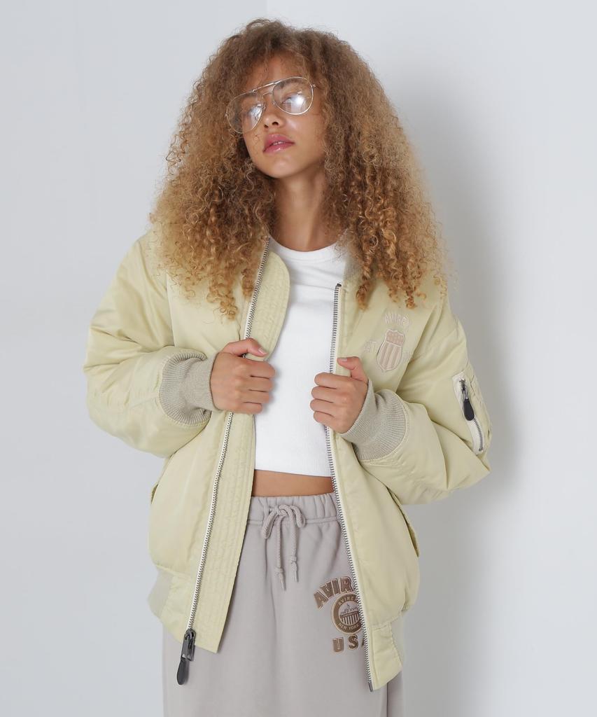 AVIREX SIGNATURE LOGO MA-1 S beige 783-4252605
