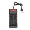 USB Battery Charger 2 Slots Intelligent Battery Charger for AAA/AA Rechargeable Ni-MH/Ni-Cd Battery LED Indicator Charger