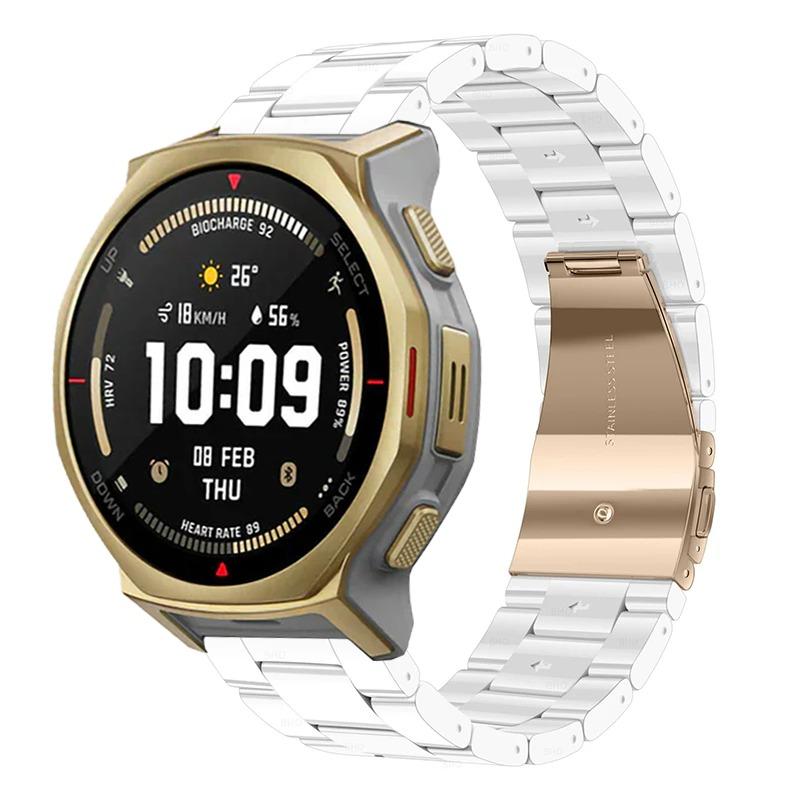Смоляной ремешок для Amazfit T-Rex3 Pro 48/44 мм, дышащий, модный, прочный браслет для Amazfit Bip 6-5/Balance 2-1/Active 2-2 Квадратный