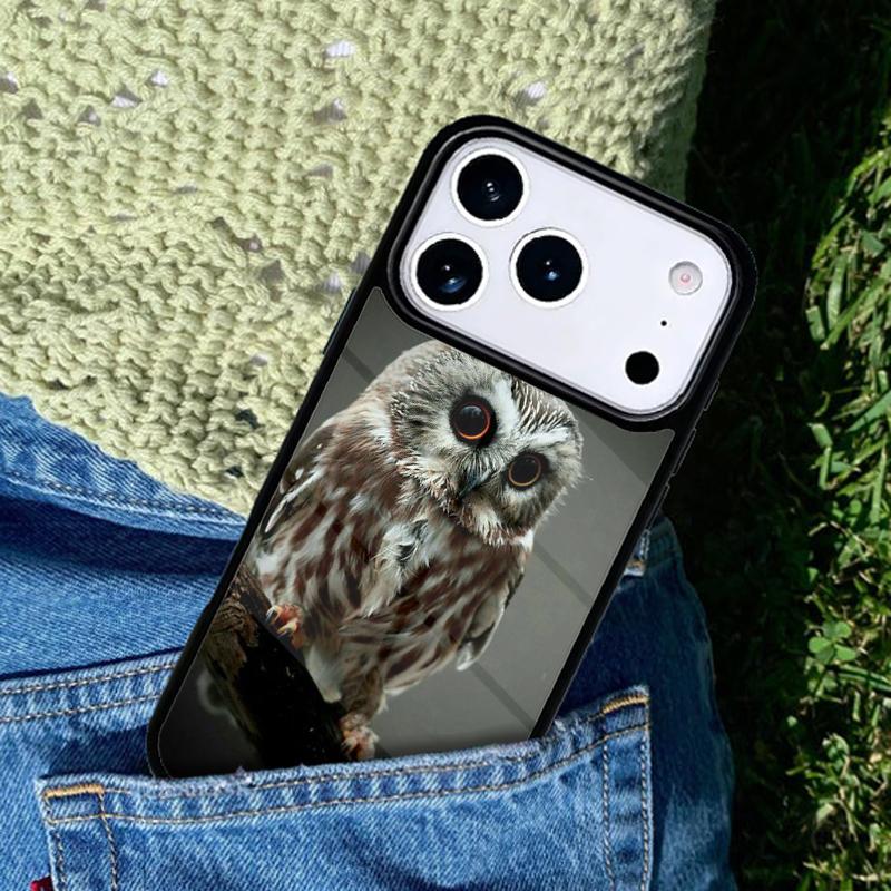 Чехол для мобильного телефона с рисунком животного "Сова" Совместим с IPhone 17 16 15 14 13 12 11Pro Max 17 Air cover