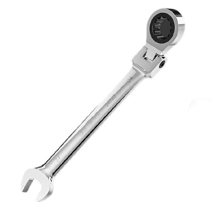 180 Degree Rotation Head Ratchets Spanner Double Head Design High Accurate Jaw Mirror Polish Alloy Steel Tool