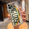 Phone Case For iphone 17 Pro Max Air 16 15 14 13 Pro Max 15 16 Pro 15Plus License Plate Number Car