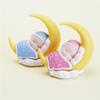 Figurines Cartoon Action Figure Cake Decoration Car Dashboard Ornament Sleeping Baby Moon Doll