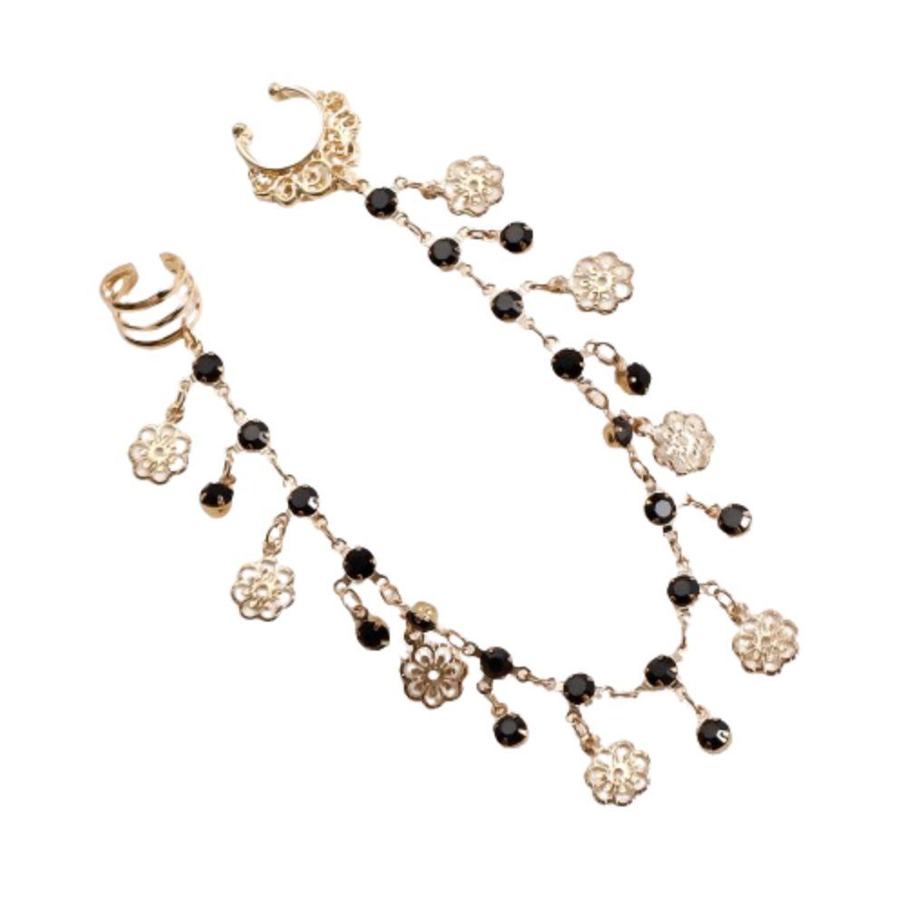 Body Jewelry Nose Clip Rings Fashion Metal Nose Clip Sweet Long Chain Tassel Nose Clip Gift