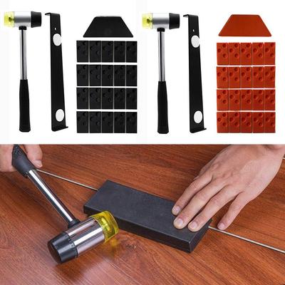 23 шт. Черно-оранжевый ламинат Деревянный пол Набор для укладки Ремонт дома