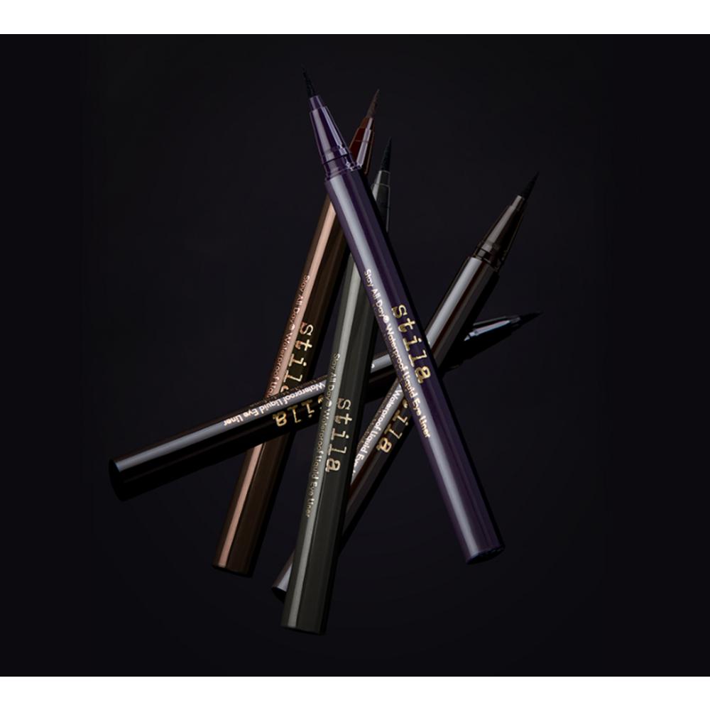 Водостойкая жидкая подводка для глаз Stila Stay All Day, черная, 2 шт.