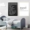 Airport Board Destination Poster Canvas Painting Wall Art Honeymoon Travel Quotes Pictures Home Decoration(Accept Customization)