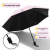 UV Protective Black Folding Sun Umbrella - Anti-Ultraviolet Women's Sunshade with Custom Logo