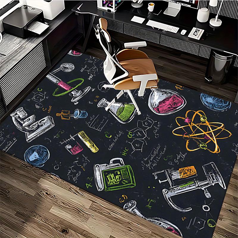 1pc Anime Cartoon Design Chair Mat - Festival Gift for Office Chairs, Suitable for All Seasons, Perfect for Home Decor, Living Room, Bedroom, Game Roo