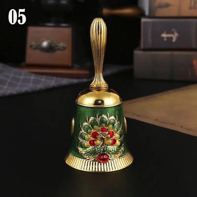 Ручной звонок Ретро Металлический Звонок для ужина Ручной Звонок на ручке Алтарь Викка Гадание Языческая Свадьба Школьный Декор Украшения для Рождественской елки