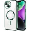 iPhone 14 Case, Electro MagSafe, Green + Screen Protector